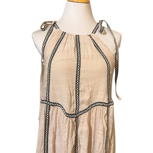 NWT Anthropologie Mable Flirty Shoulder Tie Maxi Dress - Picture 6 of 10